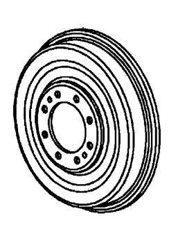 MASSEY FERGUSON TRACTOR BRAKE DRUM (AGCO) 827707M7