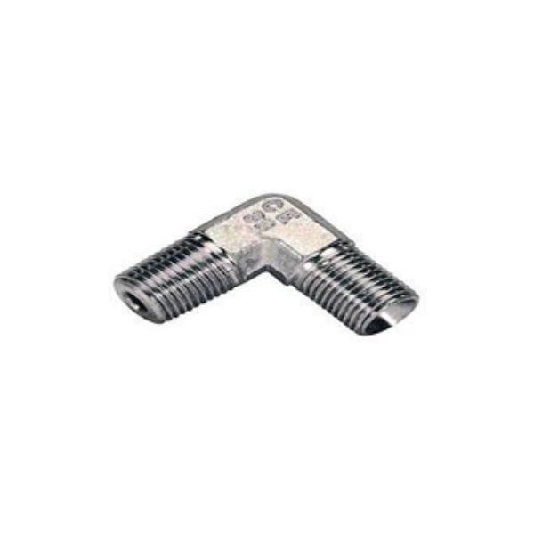 BSP 90 Degree Compact Male / Male Adaptor - 3/8"
