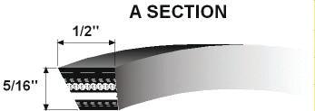 NUFFIELD FAN BELT-A48.25/A1240 19112