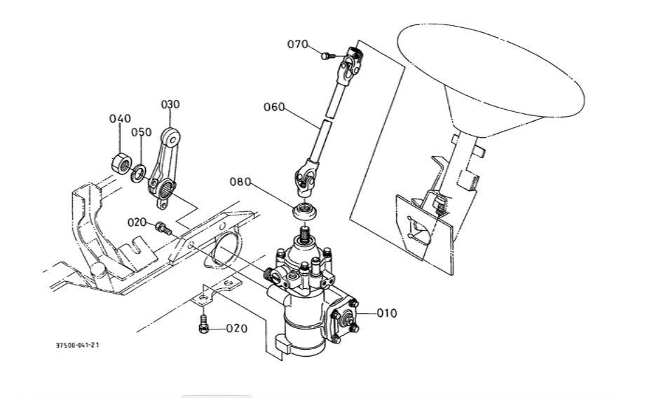 Kubota ST30 Steering Assembly 