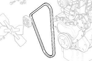 MASSEY FERGUSON TRACTOR KIT BELT (AGCO) 1687610M91
