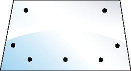 LANDINI GLASS-UPPER-REAR 10030