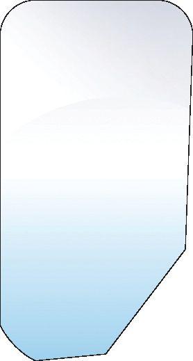 FORD NEW HOLLAND GLASS-FRONT-LOWER-RH 10099