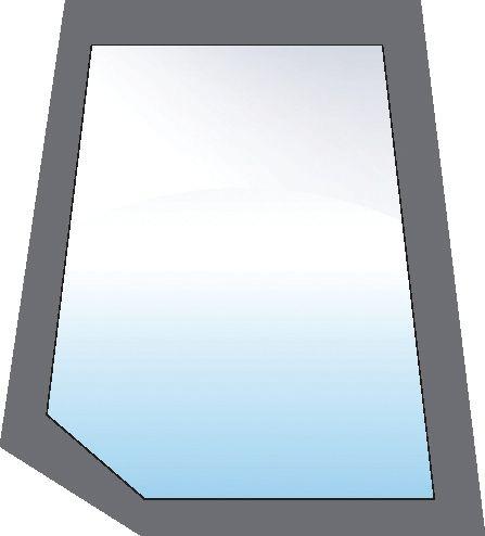 FORD NEW HOLLAND GLASS-DOOR-UPPER-LH-FRAMED 10117