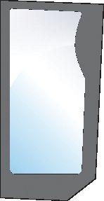 FIAT GLASS-FRONT-LOWER-RH 100498