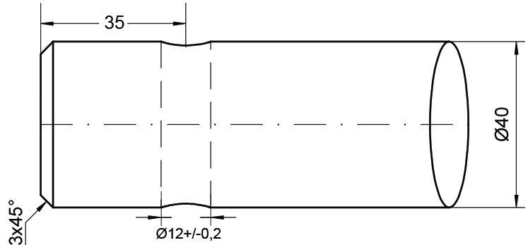 CHILLTON TINE- STRAIGHT PIN FIT 1250MM 21533