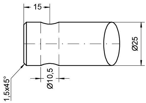CHILLTON TINE-CURVED PIN FIT 560MM 22813