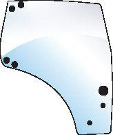 CASE IH GLASS-DOOR-RH-7 HOLES 100512
