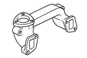 MASSEY FERGUSON TRACTOR EXHAUST MANIFOLD (AGCO) 3641163M1