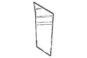 MASSEY FERGUSON TRACTOR LEFT HAND GLASS (AGCO) 3475994M1