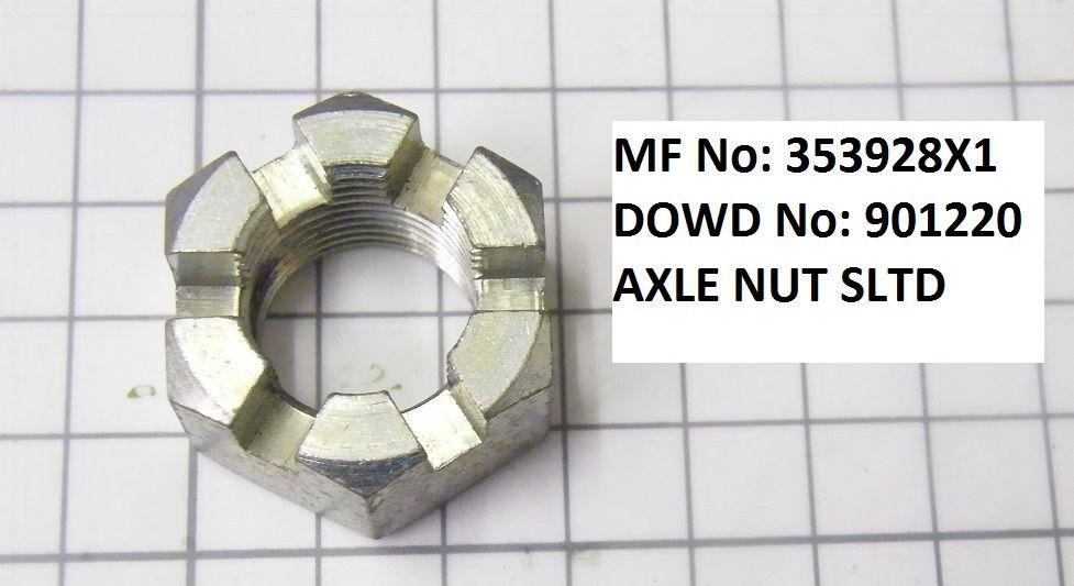Massey Ferguson HEXAGON SLOTTED NUT Part No:353 928 X1