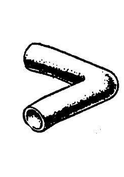 MASSEY FERGUSON TRACTOR WATER HOSE (AGCO) 186968M1