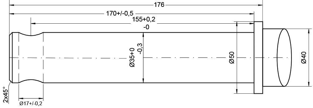 EMILY TINE-STRAIGHT PIN FIT 1200MM 21523