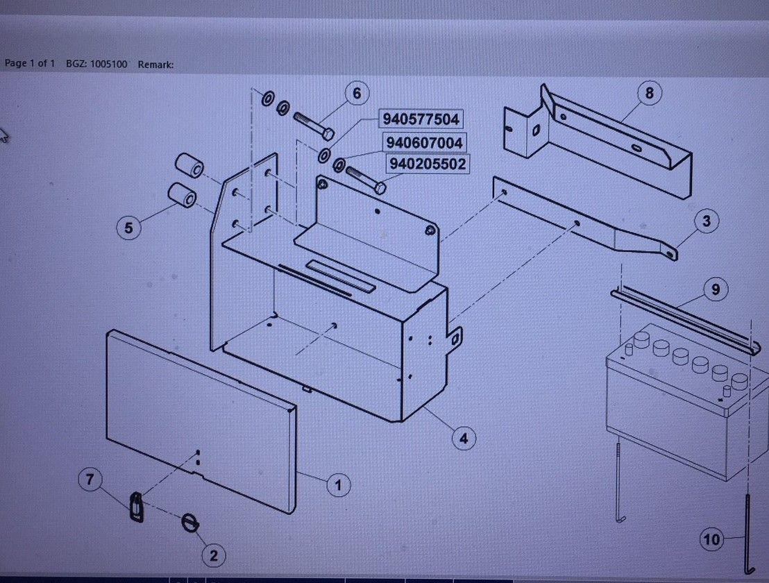 Complete Battery Housing Claas Celtis 446