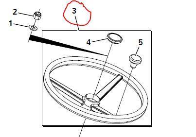 Thwaites Steering Wheel & Cap  100496