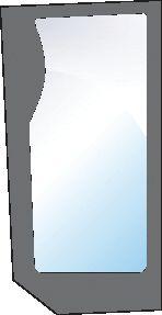 FIAT GLASS-FRONT-LOWER-LH 100499