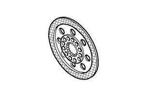MASSEY FERGUSON TRACTOR BRAKE DISC (AGCO) 3795499M1