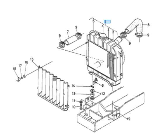 Kubota Tractor B7100 Water Pipe