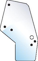 CASE IH GLASS-DOOR-LH-6 HOLES 100516