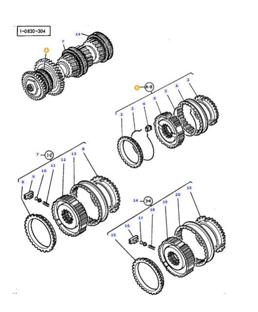 MASSEY FERGUSON TRACTOR SYNCHRO RING (AGCO) 3385887M93