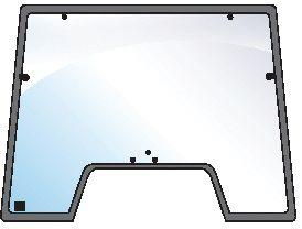 CASE IH GLASS-WINDSCREEN-7 HOLES 100575