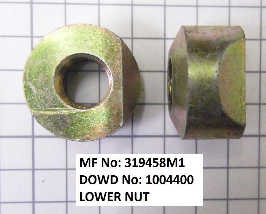 Massey Ferguson LOWER NUT Part No:319 458 M1