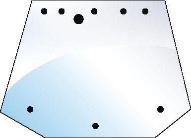 CASE IH GLASS-REAR-UPPER-TINTED 53410