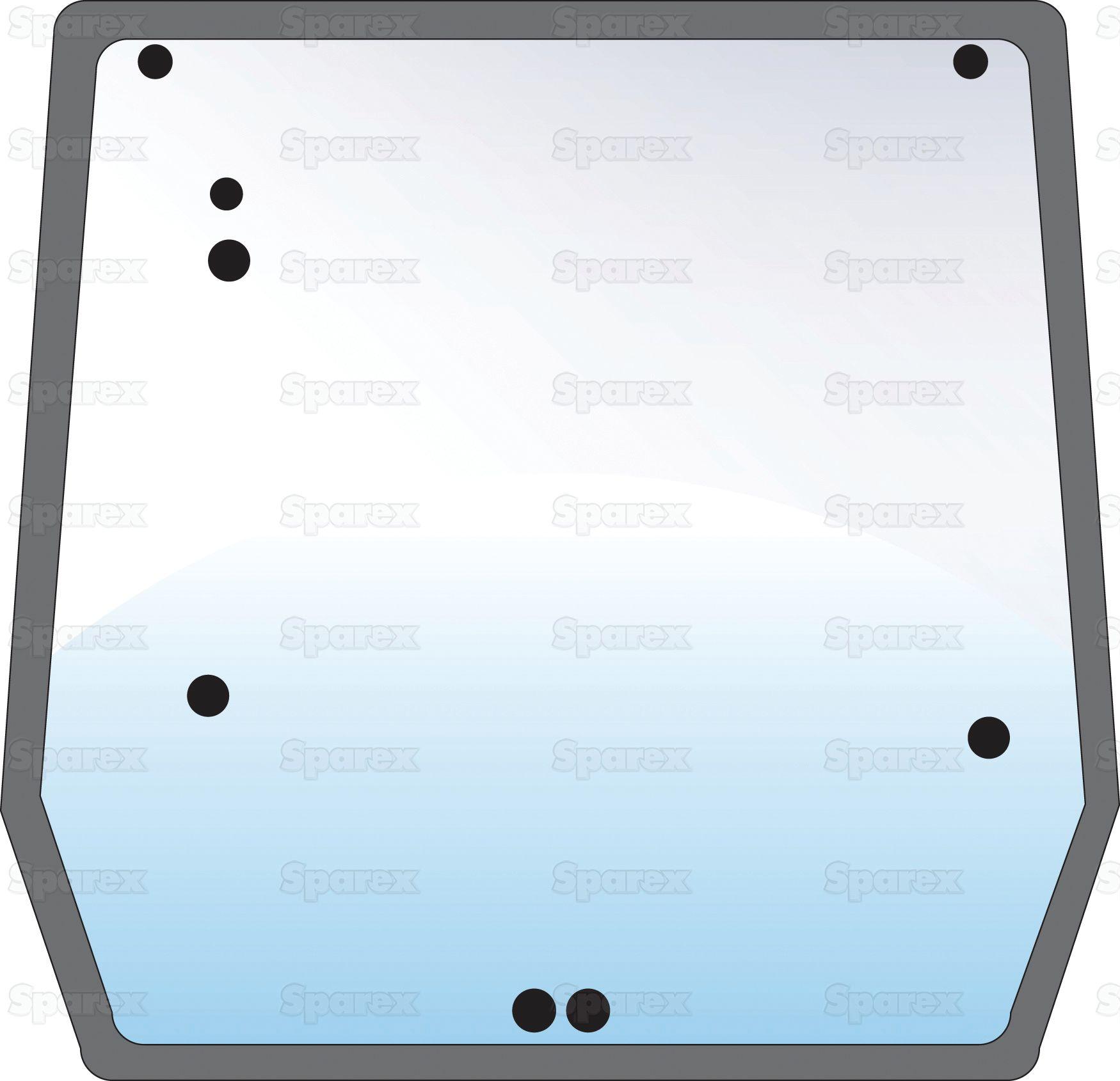 CASE IH GLASS-REAR 102342