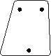 FORD NEW HOLLAND GLASS-SIDE 10073