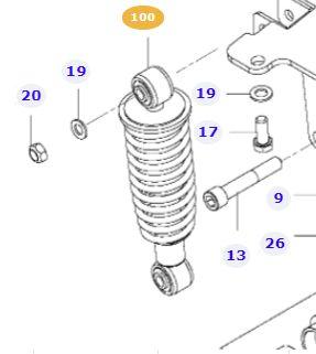 VALTRA TRACTOR DAMPER (AGCO) V36338100