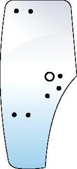 LAMBORGHINI GLASS-DOOR-LH-8 HOLES 100721