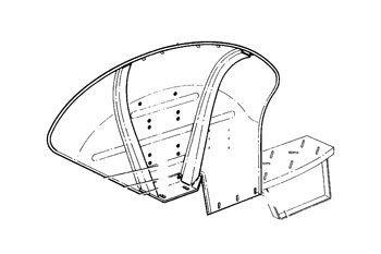 MASSEY FERGUSON TRACTOR FENDER (AGCO) 1884286M97