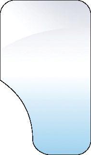 FORD NEW HOLLAND GLASS-FRONT-LOWER-LH 10058
