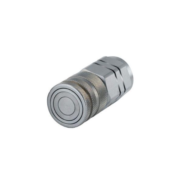 Female Flat Face Hydraulic Coupling - 3/4