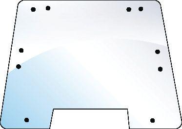 FIAT GLASS-WINDSCREEN-10 HOLES 100501