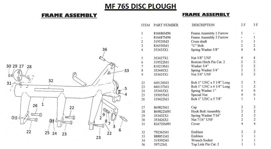 Massey Ferguson CROSS SHAFT Part No:319 520 M1
