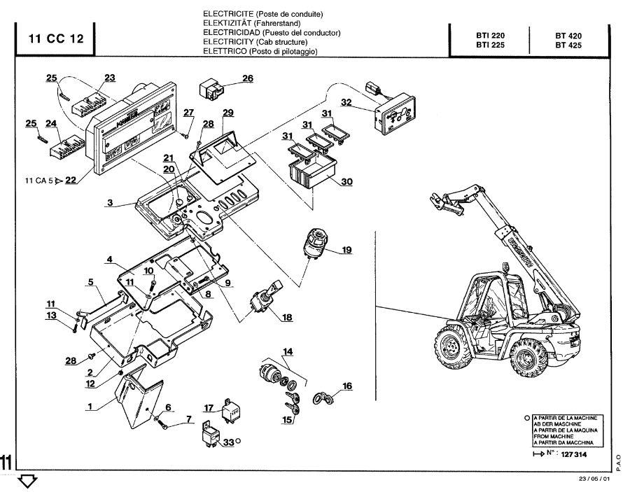 Manitou Forklift BT420 Protection Cover(Item#3)