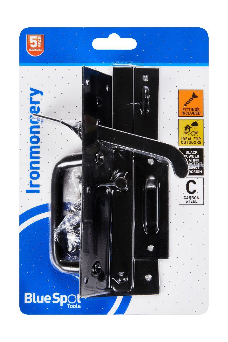 Blue Spot Tools Black Powder Coated Suffolk Latch 50mm