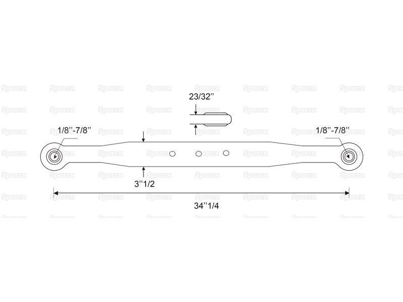Lower Link Lift Arm - Complete (Cat. 2/1) for Massey Ferguson