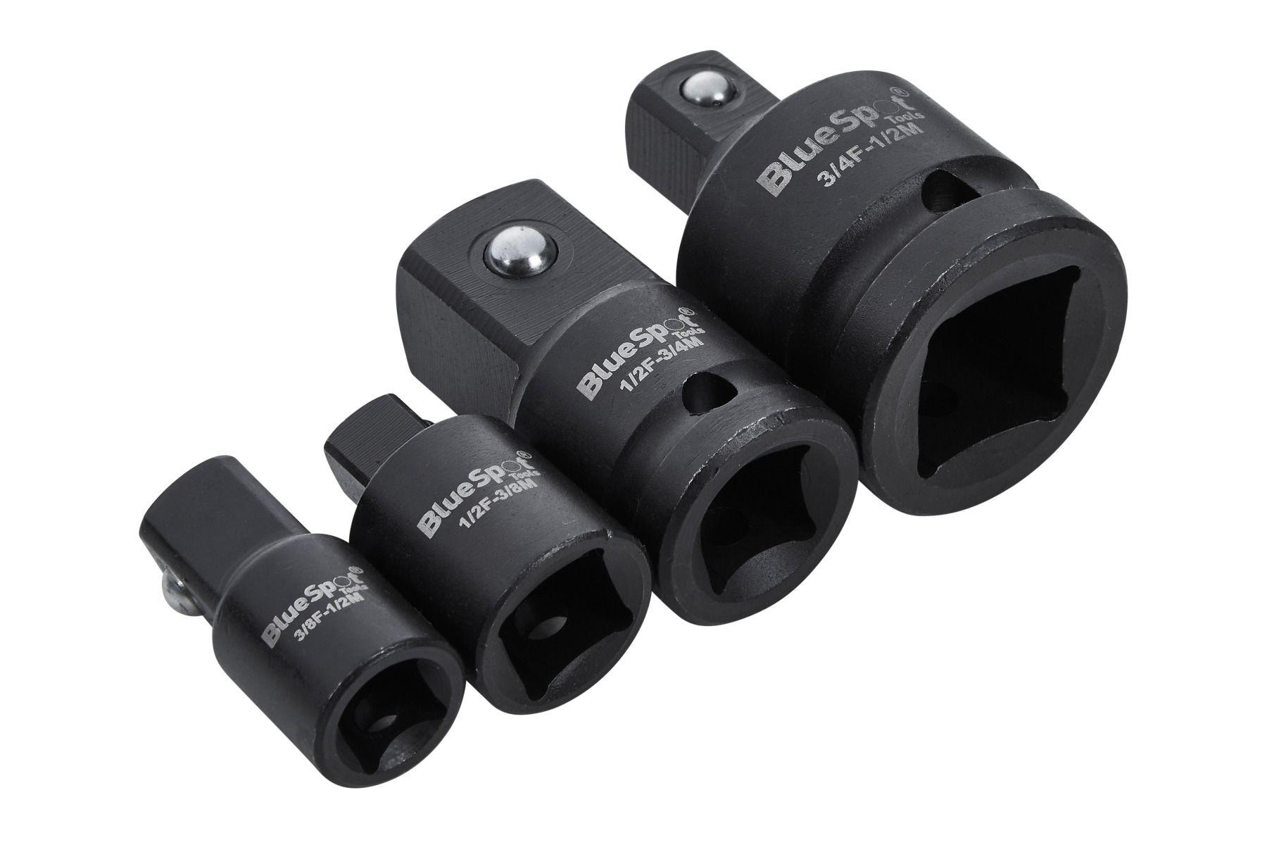 Blue Spot Tools 4 PCE Impact Socket Adaptor Set (3/8", 1/2", 3/4")