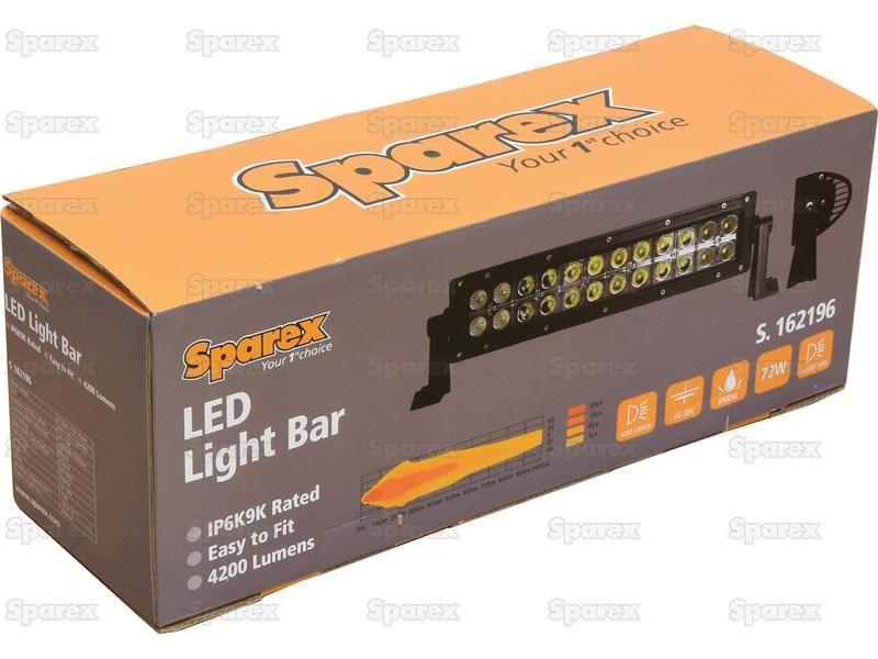 LED Flat Work Light Bar, 410mm, 4200 Lumens, 10-30V