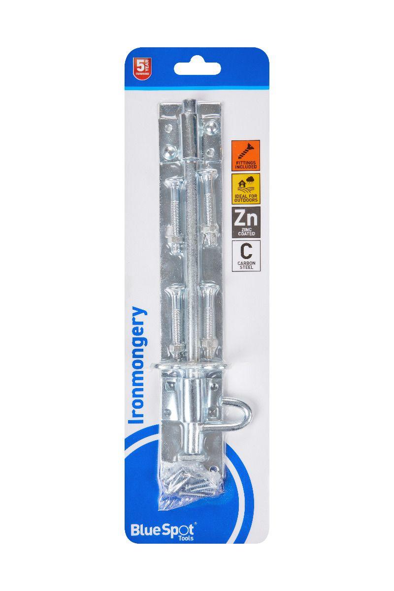 Blue Spot Tools Zinc Plated Brenton Bolt 250mm