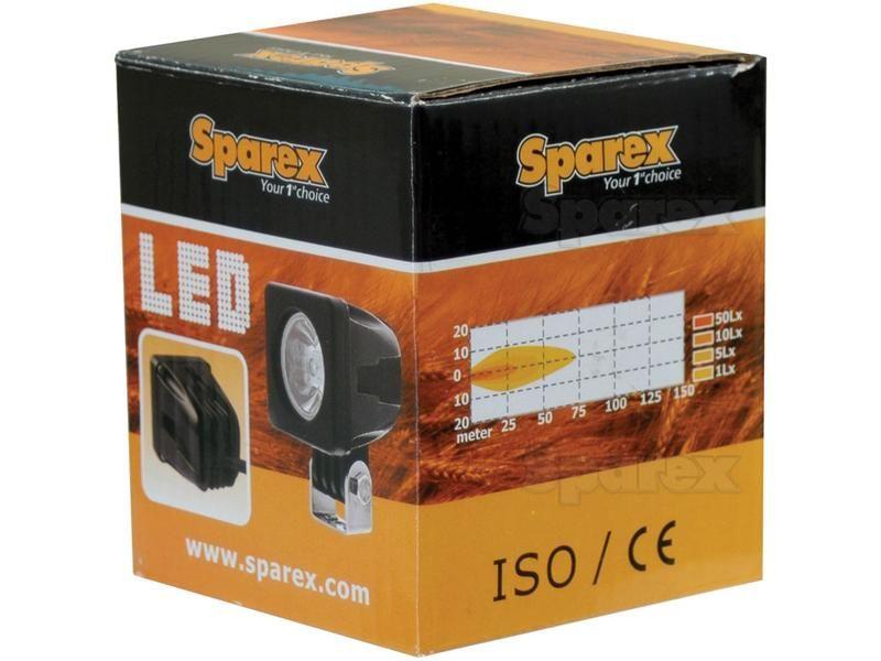 Compact LED Work Light, aluminium case, 500 lum. | 12/24 Volts, LED 1x10w, IP67