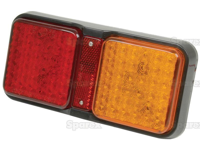 LED Rear Combination Light, Function: 3, Brake / Tail / Indicator, RH & LH, 12-24V