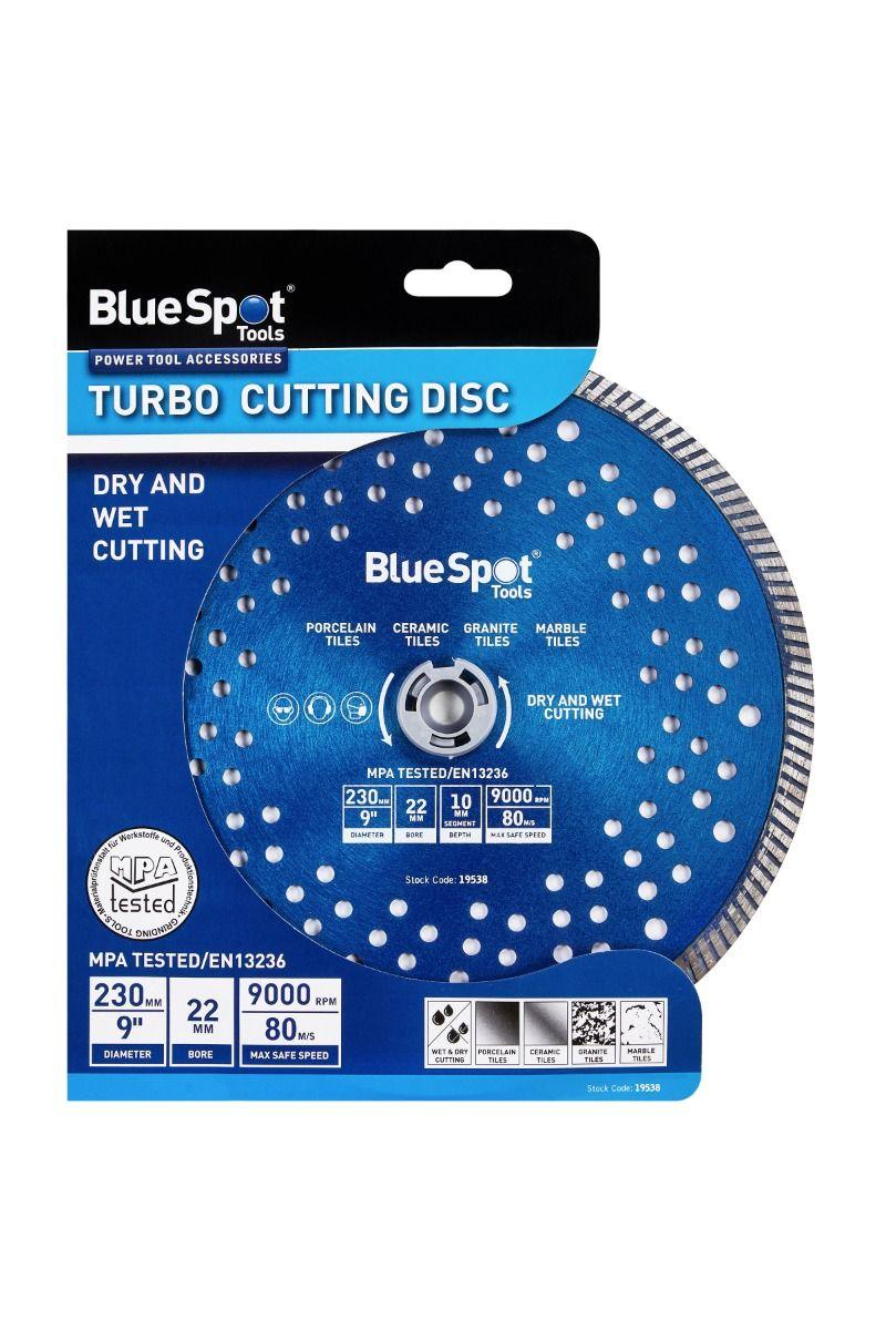 Blue Spot Tools 230mm (9") Turbo Cutting Disc