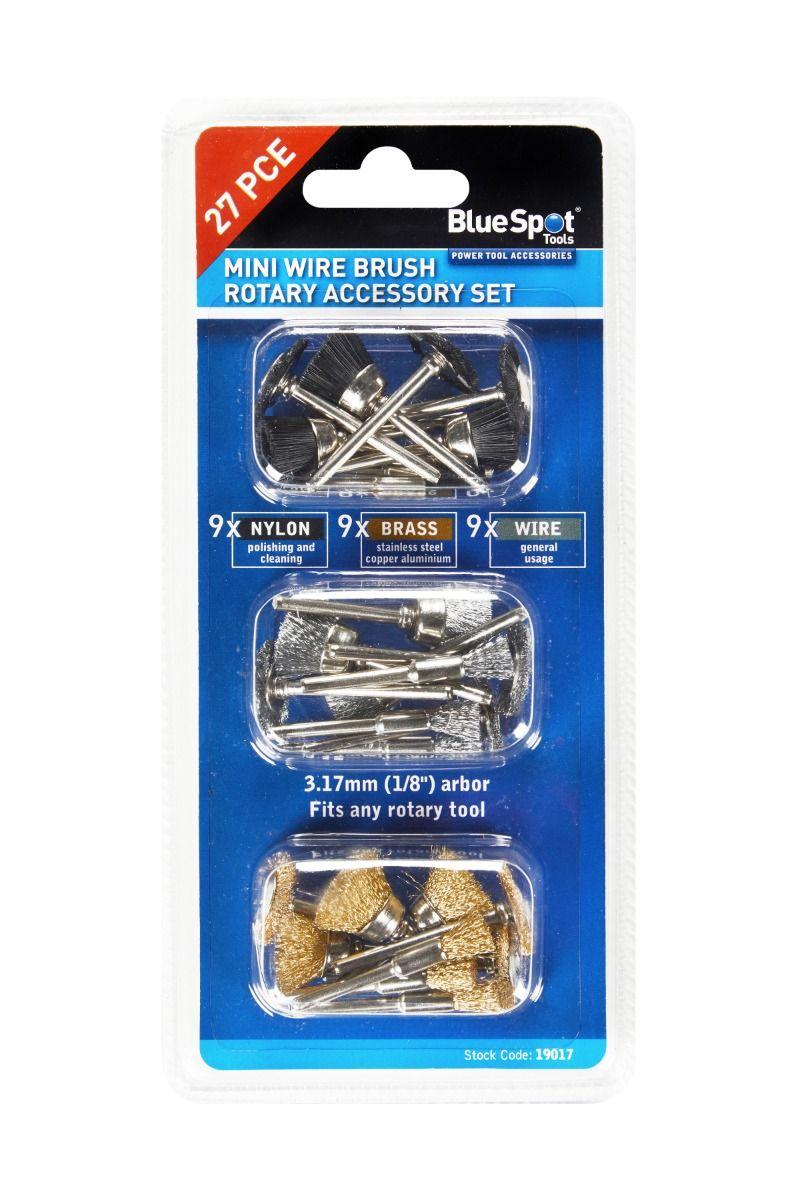 Blue Spot Tools 27 PCE Mini Wire Brush Set