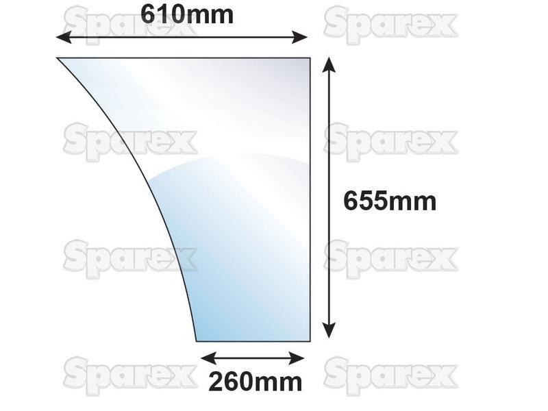 Replacement Lower Glass Door LH/RH | for Massey Ferguson (3477778M1)