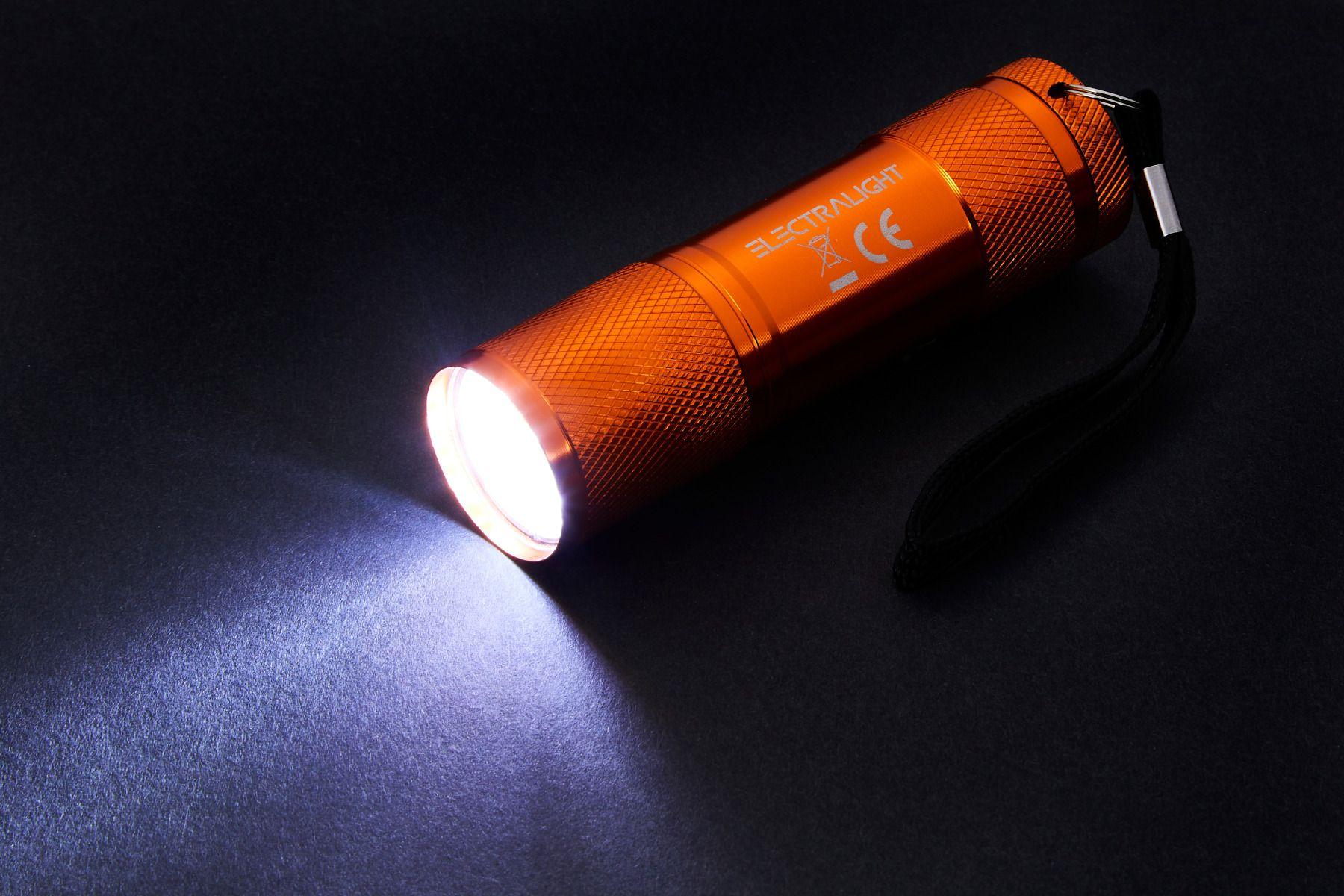 Electralight 9 LED Stubby Aluminium Torch No Batteries