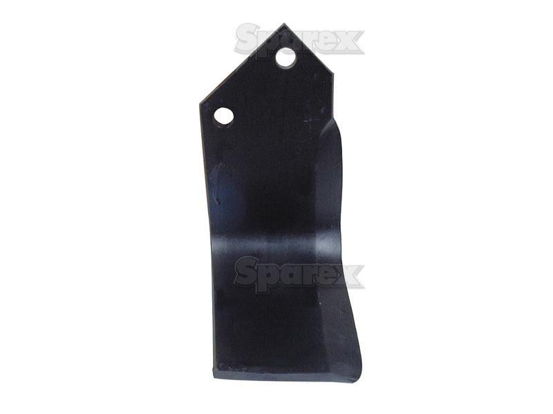 Rotavator Blade Square LH 90x8mm Height: 175mm. Hole centres: 57mm. Hole Ø: 13.5mm. Replacement for Dowdeswell for Howard E
