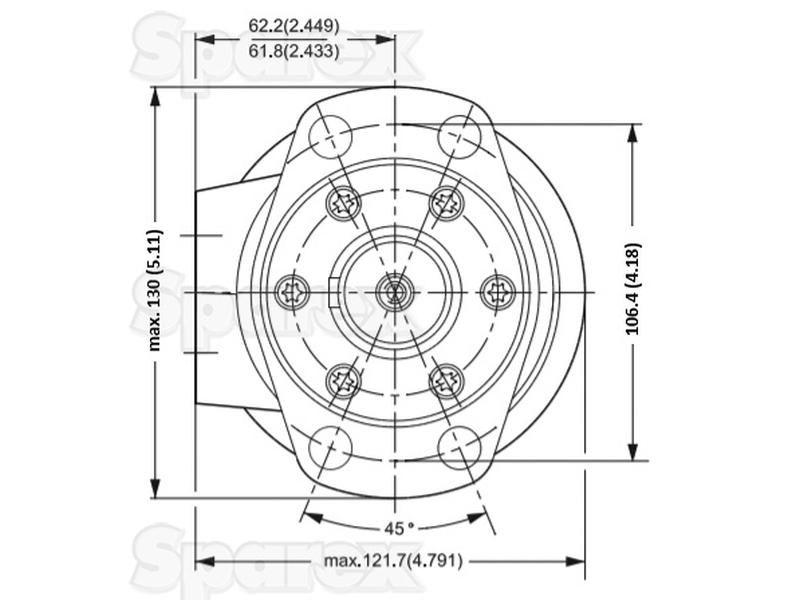 Orbital Hydraulic Motor Danfoss (OMH400)
